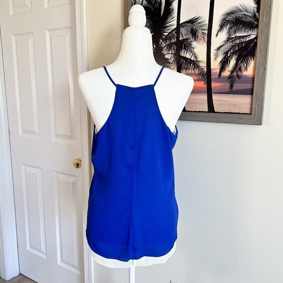 Women's Candie's Tank | Blue & White | Reversible | Large | 100% Polyester - Picture 2 of 10